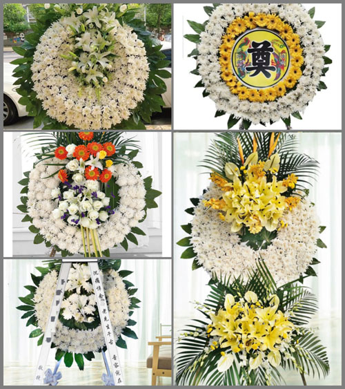 安徽安庆市望江县华阳镇磨盘村花圈速递